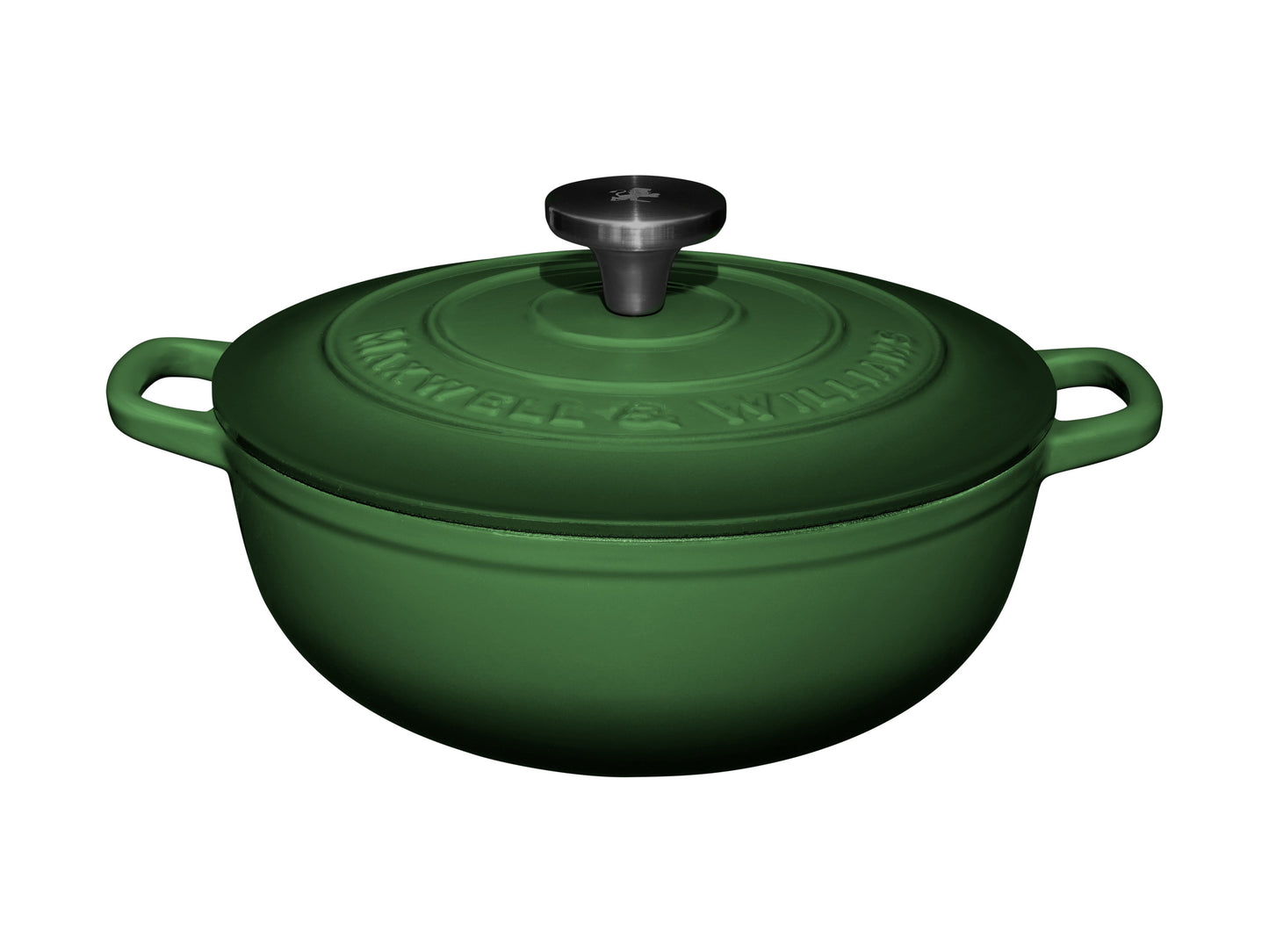 Cast iron round casserole english racing green 24cm 3.3L GB