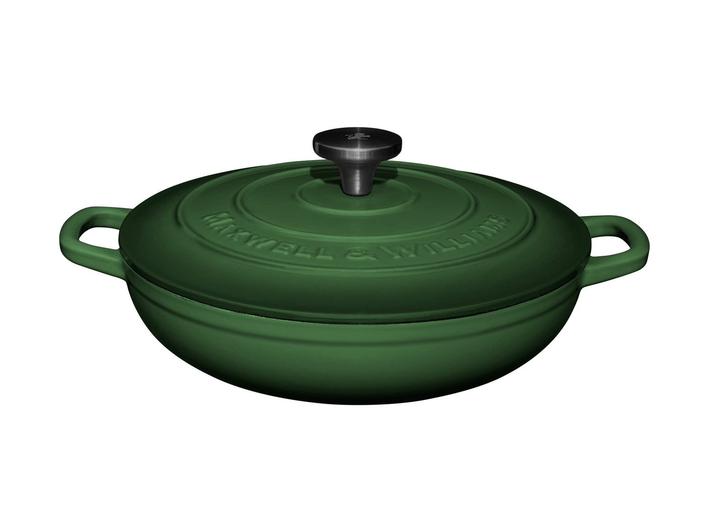 Cast iron braiser english racing green 27cm 3.3L GB