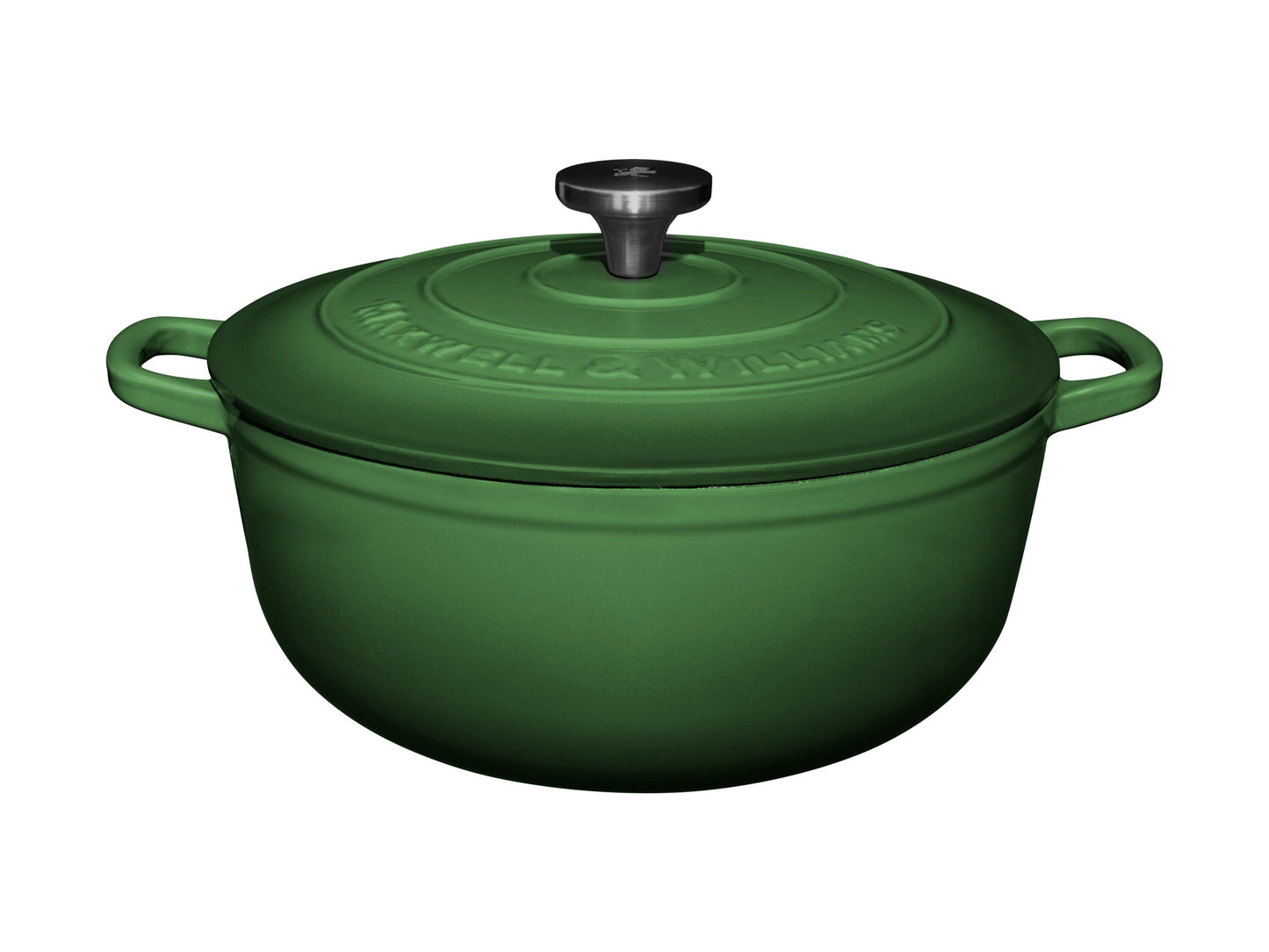 Cast iron round casserole english racing green 28cm 6.2L GB