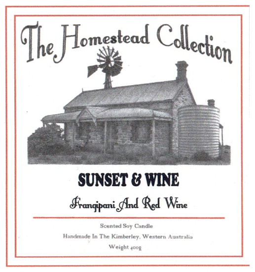 Sunset & wine jar candle