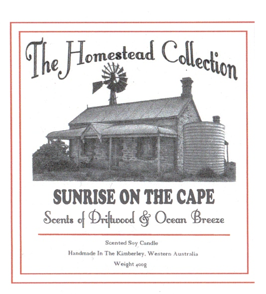 Sunrise on the cape jar candle
