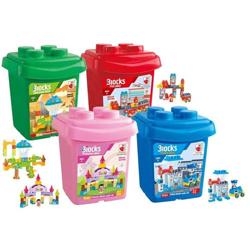 Building blocks set with storage box 28-35pce