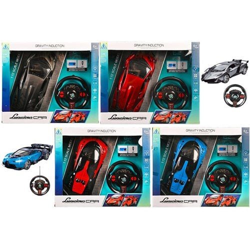Super cars remote control w/wheel 2pce