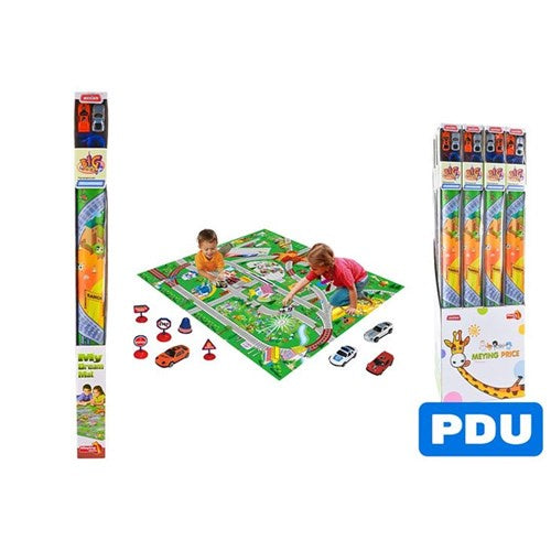 Jumbo play mat with cars 120x80cm