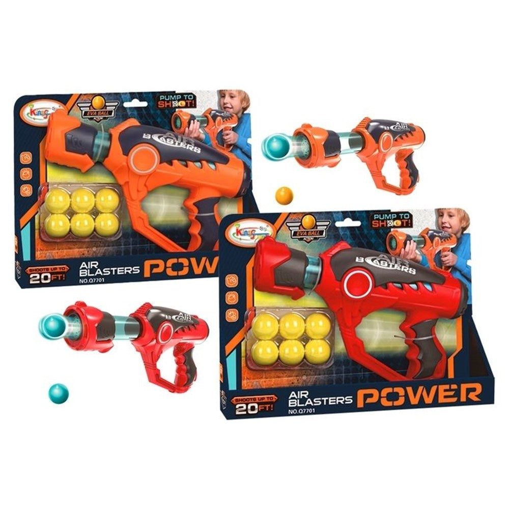 Pump action foam ball shooter 25cm w/6 balls