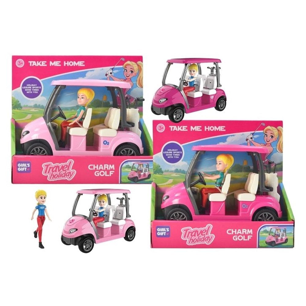 Small Doll w/Golf Cart & Club Set
