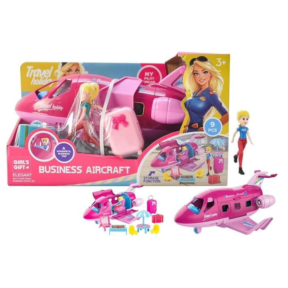Small Doll w/Airplane BusinessTravel