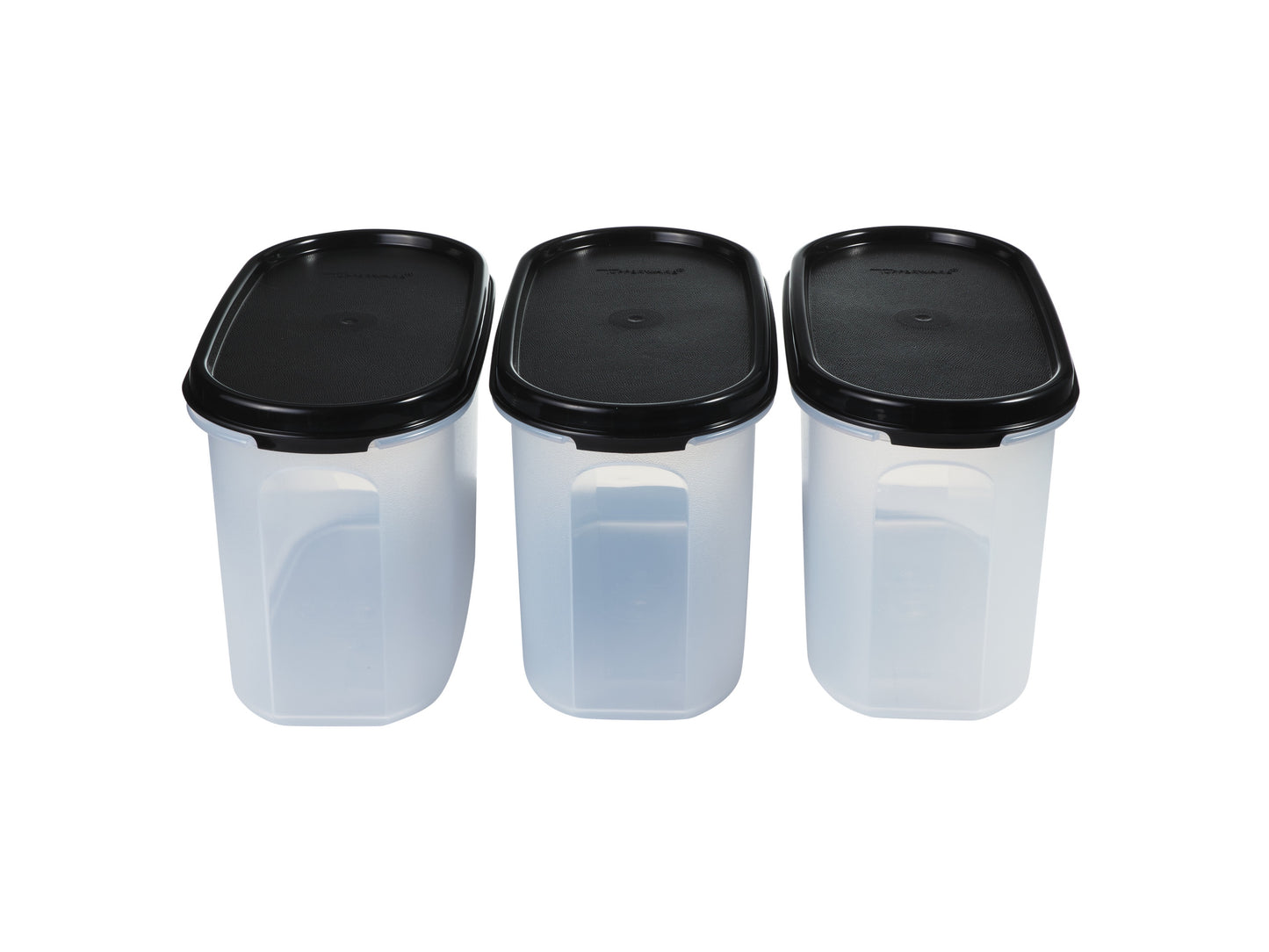 Oval dry food container set of 3