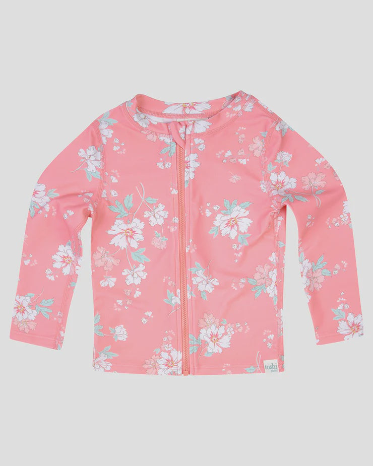 Rashie L/S Full Zip Scarlet Sz4