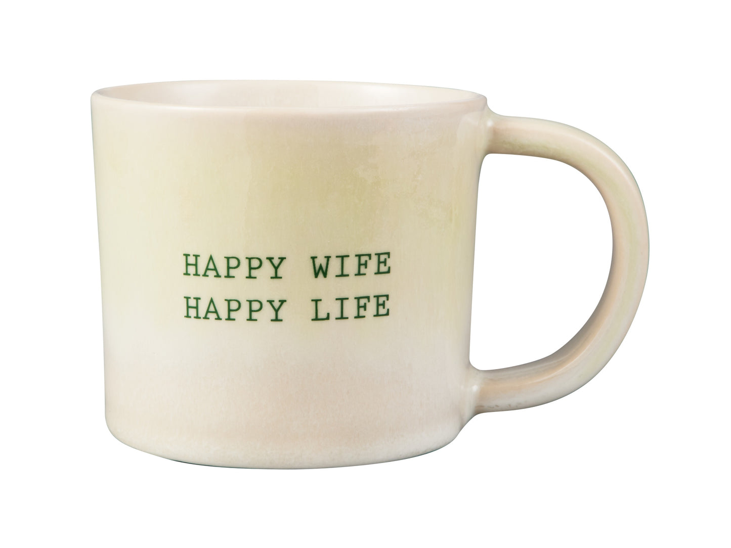 The Mug Club quotes mug 350ml Happy wife happy life