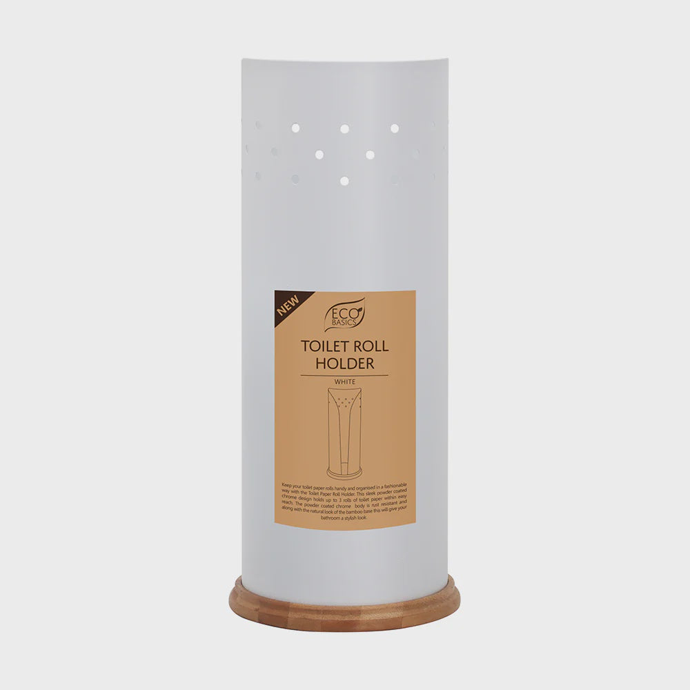 Eco basics toilet roll holder white