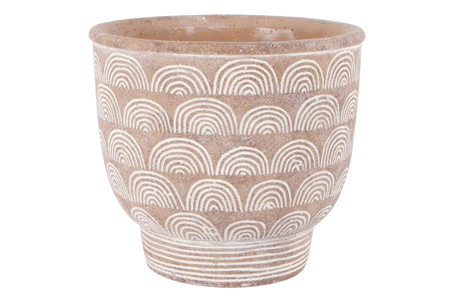 Blaine arc cement pot 24x21cm