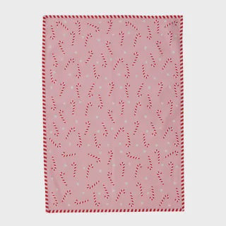 Candy cane cotton tea towel 50x70cm
