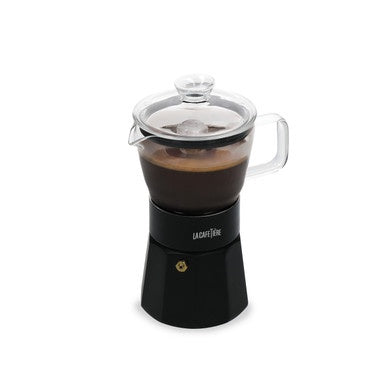 Verona Glass Espresso Maker 6-Cup Black
