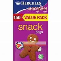 Hercules snap lock snack bags 150pk