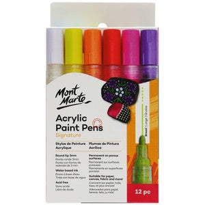 Acrylic paint pens broad tips 12pce