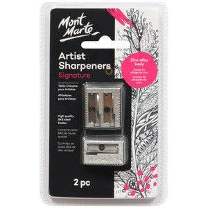 Artists sharpener set zinc alloy 2pce