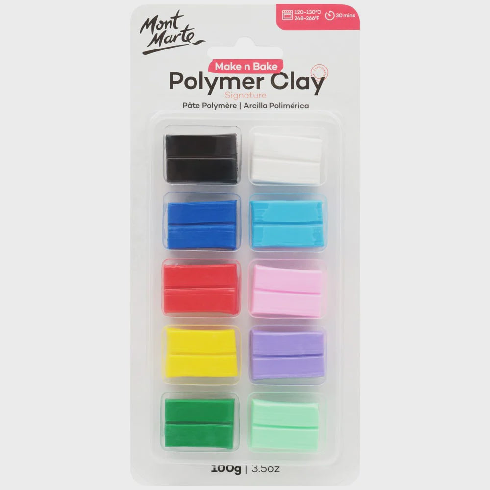 Make n bake polymer clay 10pc set 100g
