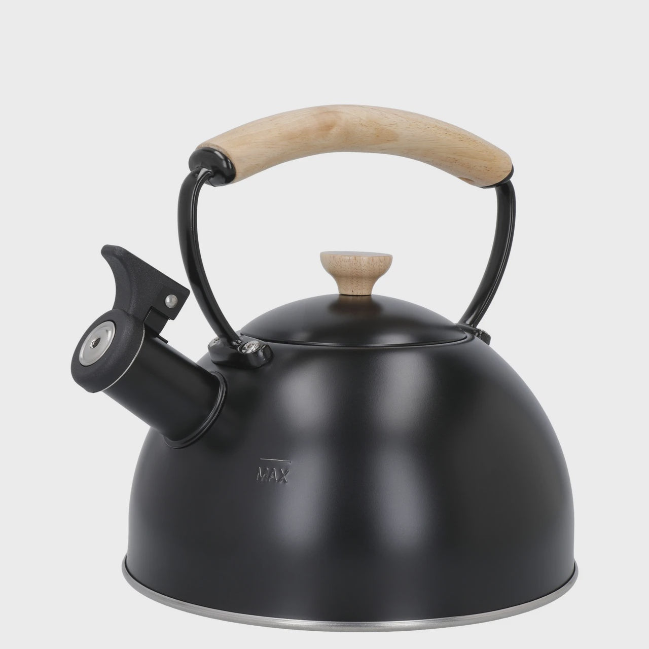 Whistling Kettle wood handle Black 1.6L