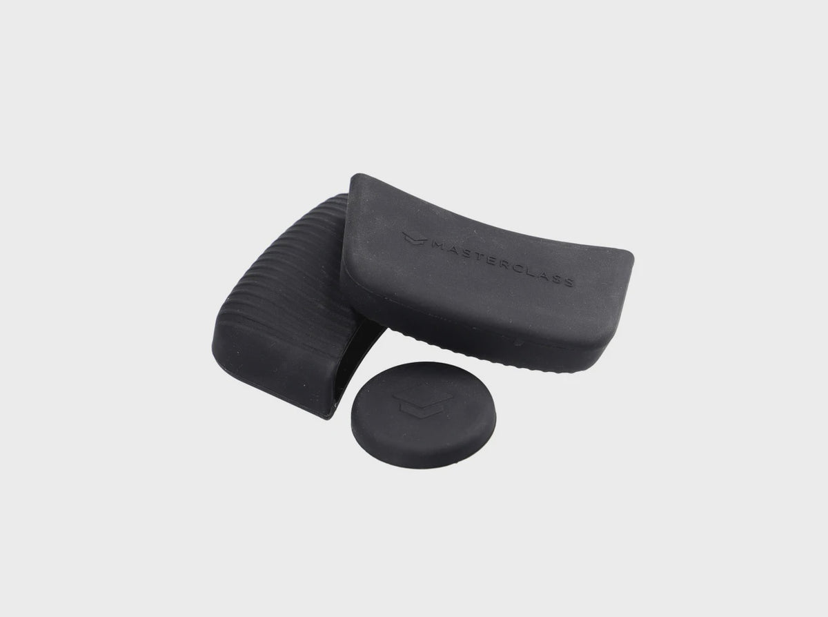 Silicone Pan Handle Sleeve Set Black