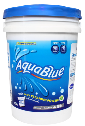 Aqua blue washing powder 10 kg bucket