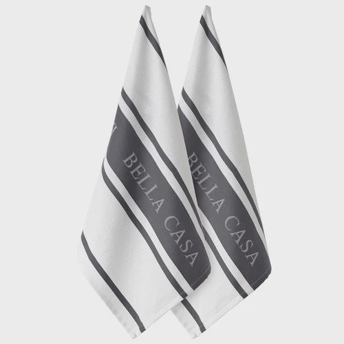 Kitchen towel grey 2pk