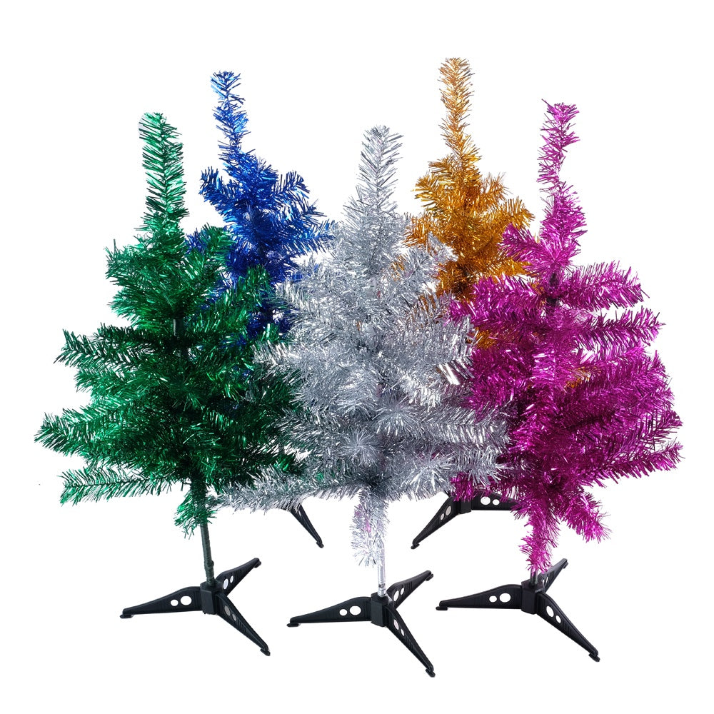 Christmas tree tinsel 60cm 50tips multi colour