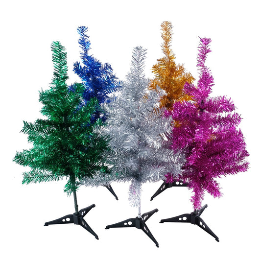 Christmas tree tinsel 60cm 50tips multi colour