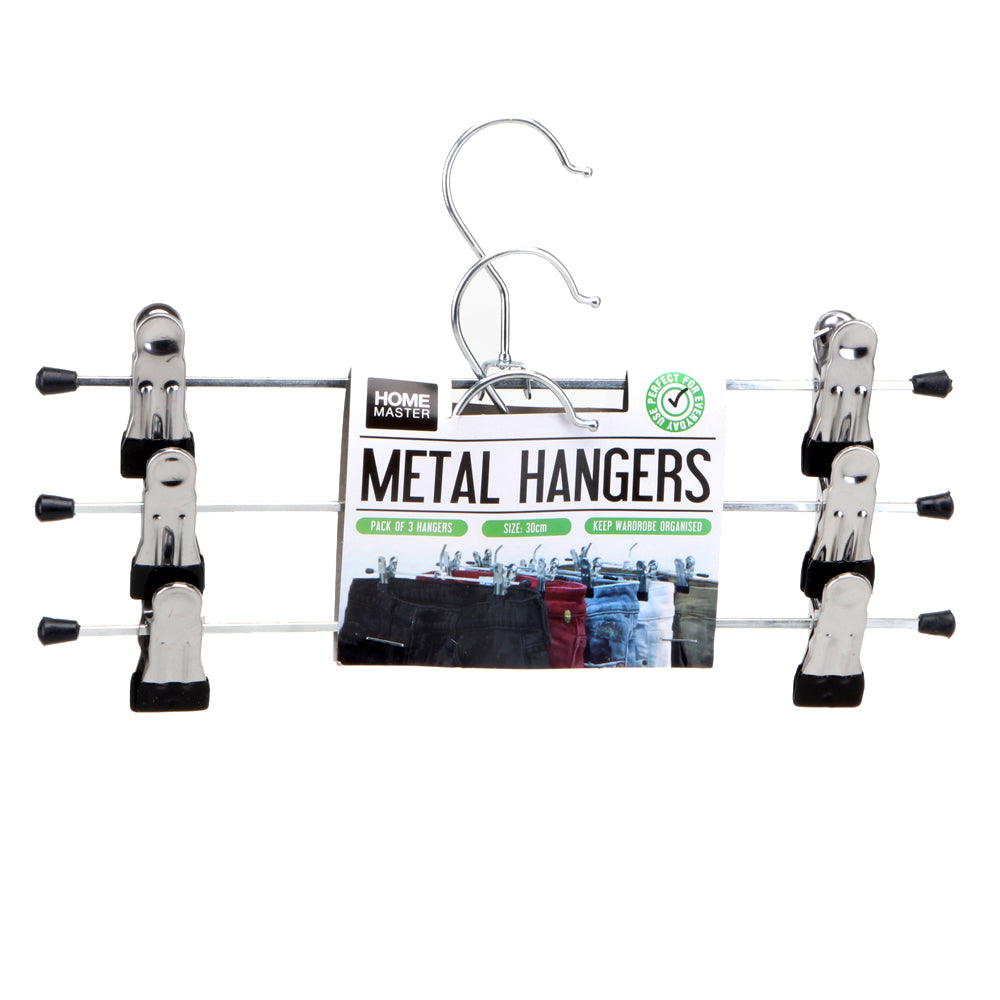 Coat Hanger Metal Clip 3pce