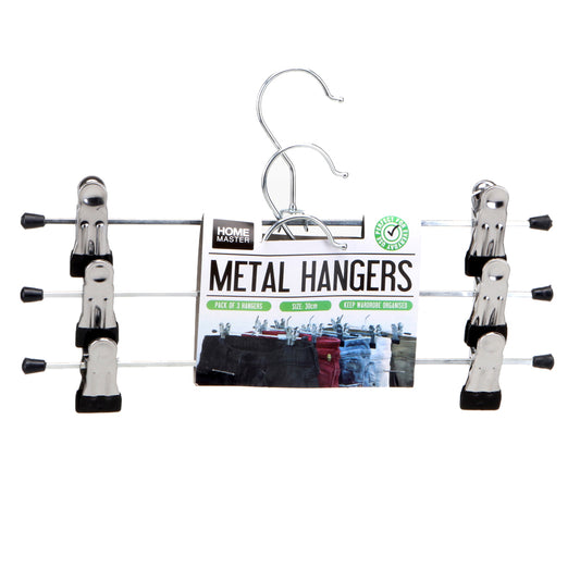 Coat Hanger Metal Clip 3pce