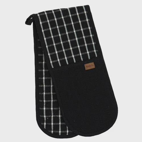 Hemingway black double oven mitt