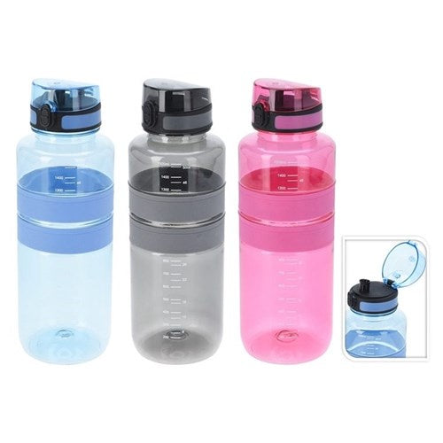 Drink bottle PET with flip lid 1.5L