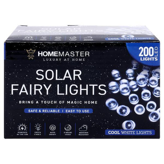 Homemaster Solar Fairy Lights 19.5m Cool White