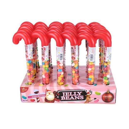 Candy cane jelly beans asst flavours 50g