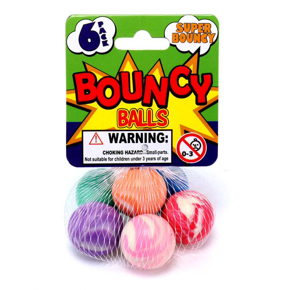 Bouncy Balls 25mm 6Pk