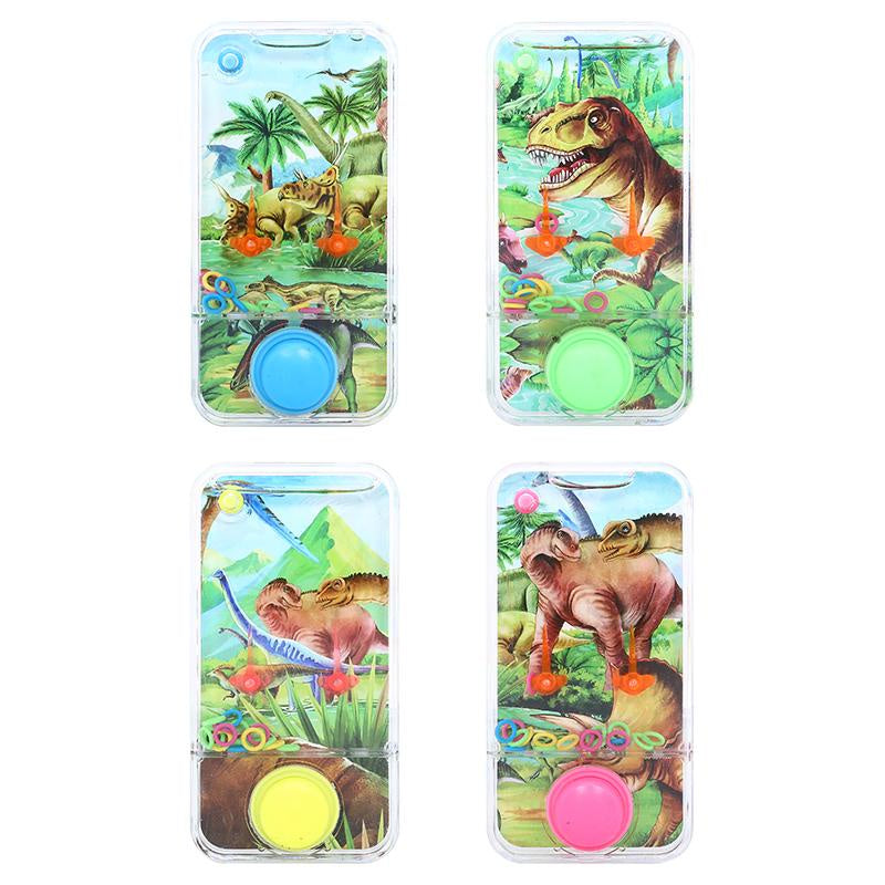 Hand held water skill game dinosaur