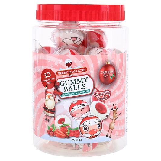 Candy gummy ball 30pk 10gram each berry flavour