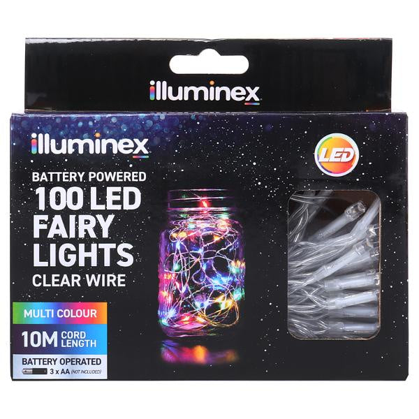 Illuminex Fairy Lights Multi-Coloured 100pk