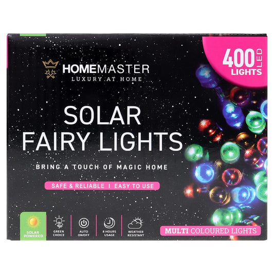 Solar fairy lights multi colour 400 LED
