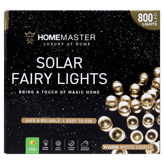 Fairy lights solar 800LED 49.5m warm white