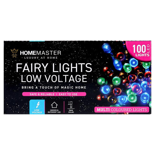 Fairy light low voltage 6.5m multi colour