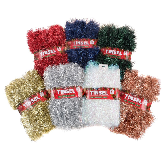 Tinsel contemporary 5m 9cm asst colours