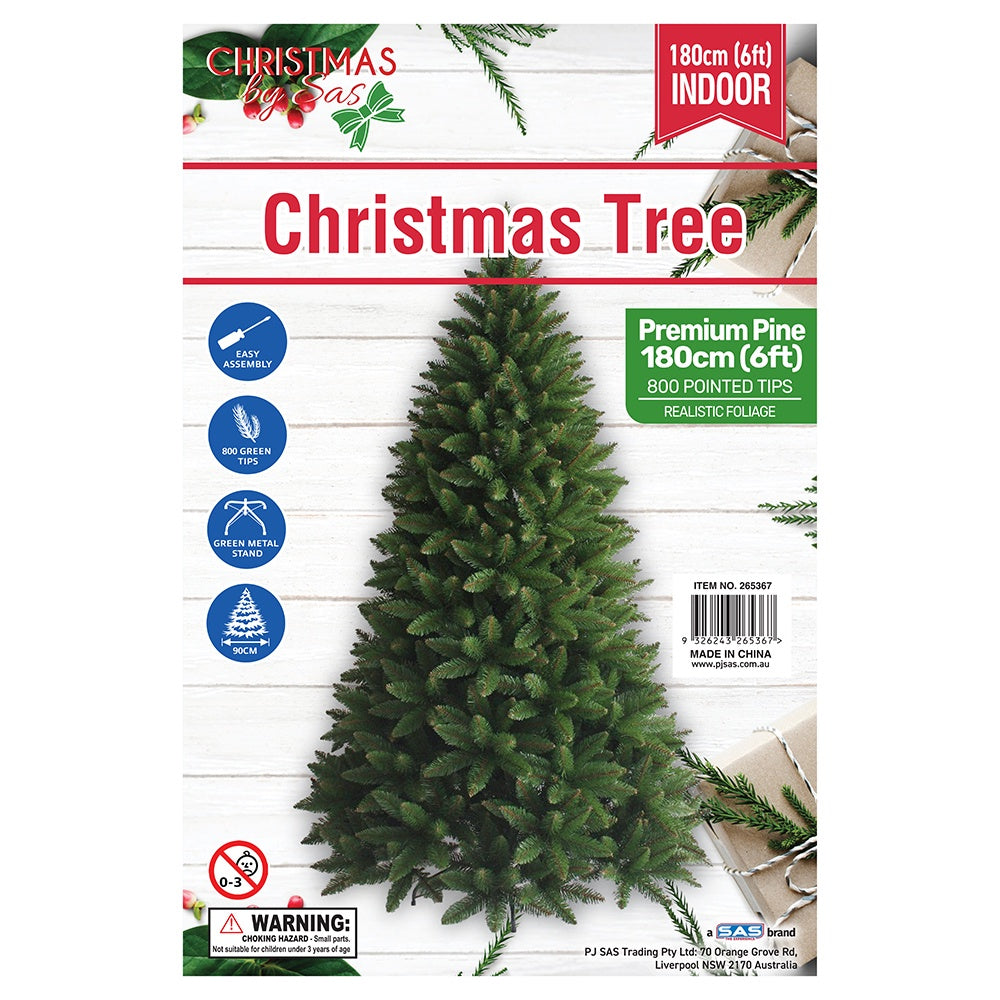 Christmas tree premium pine pointed tips 180cm