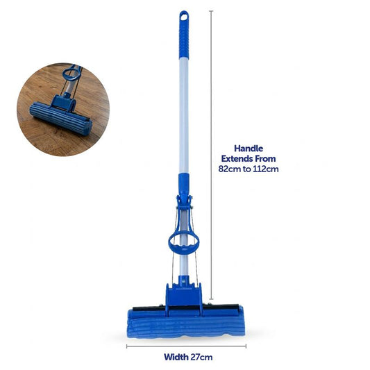 Squeegee mop extender handle
