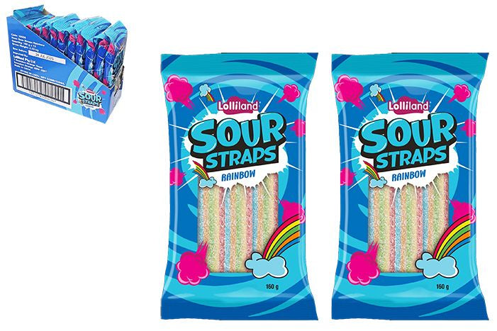 Sour straps rainbow 160g