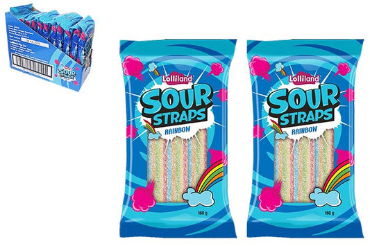 Sour straps rainbow 160g