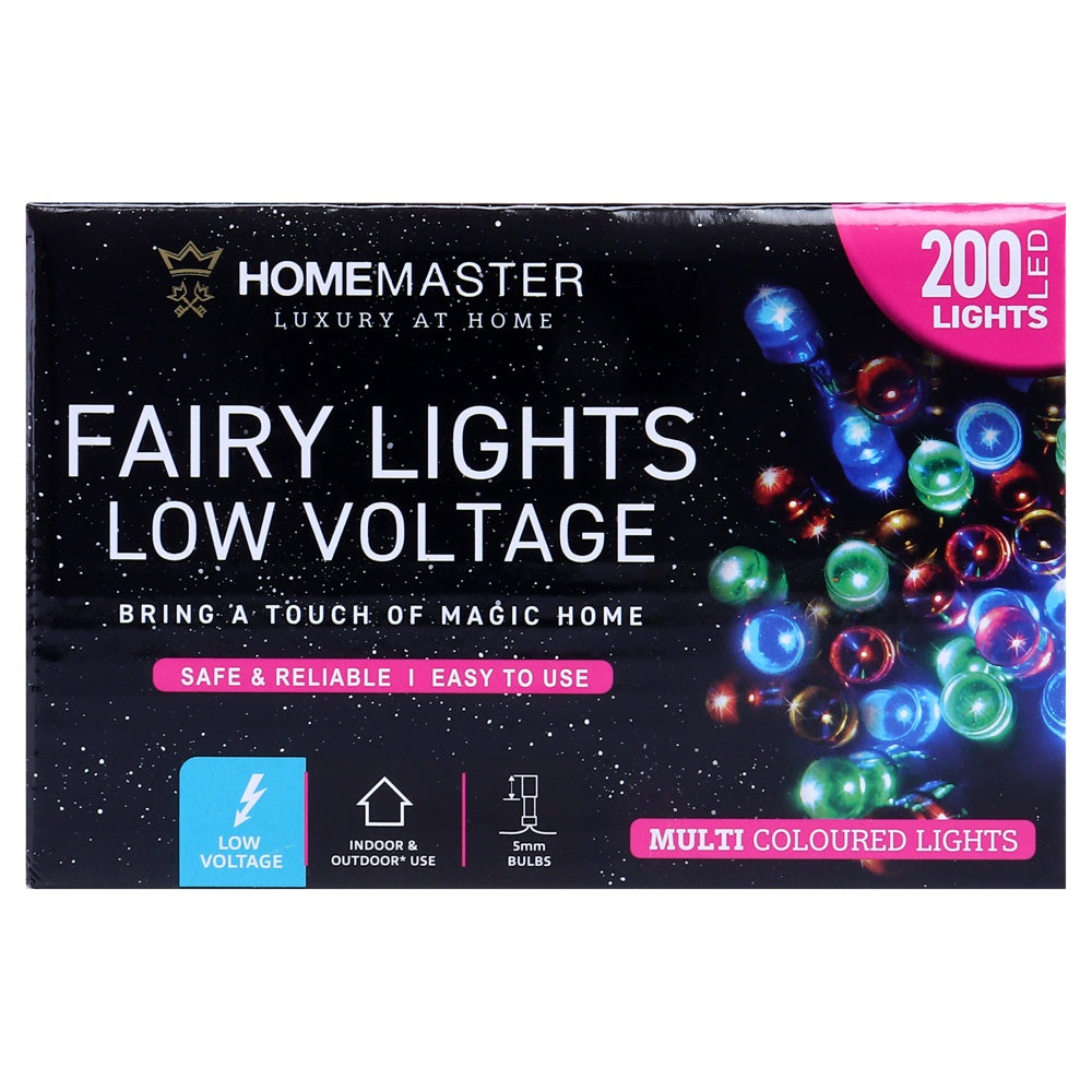 Fairy light low voltage 200LED 13.5m Multi colour