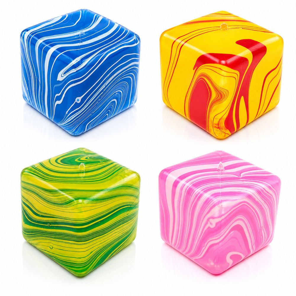 Fidget squeeze & stretch marble swirl cube
