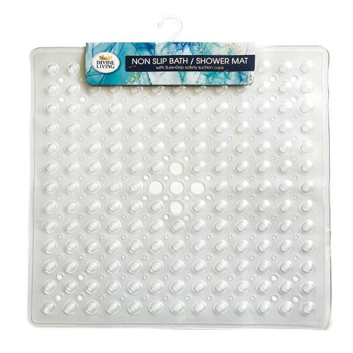 Shower mat PVC 53x53cm nonslip