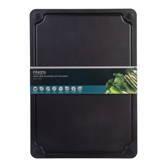 Wood fibre reversible cutting board 44x32.5cm Black